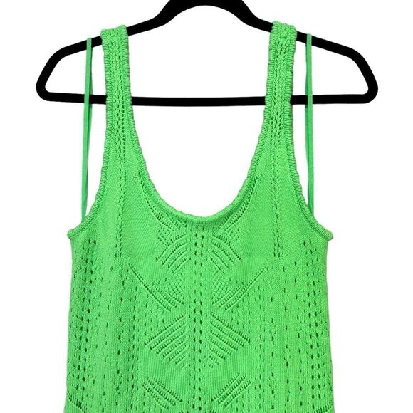 NEW Jonathan Simkhai Tiffanie Midi Dress Meadow Green Size Medium - Picture 8 of 14